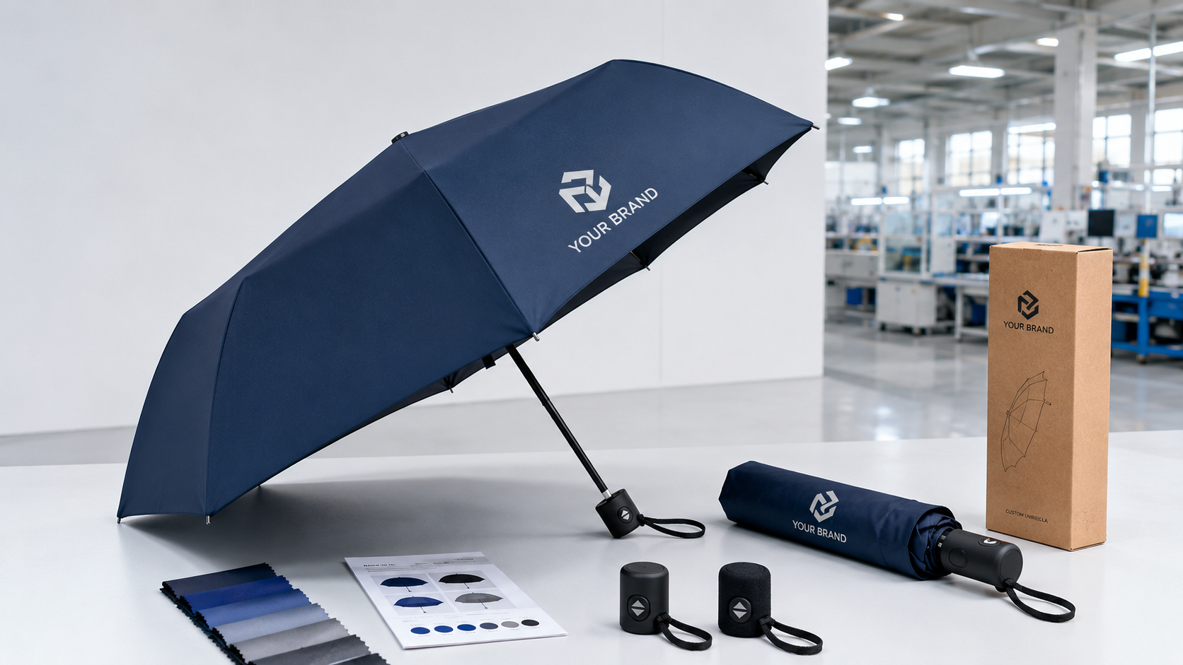 custom folding umbrellas with logo b2b buyer guide