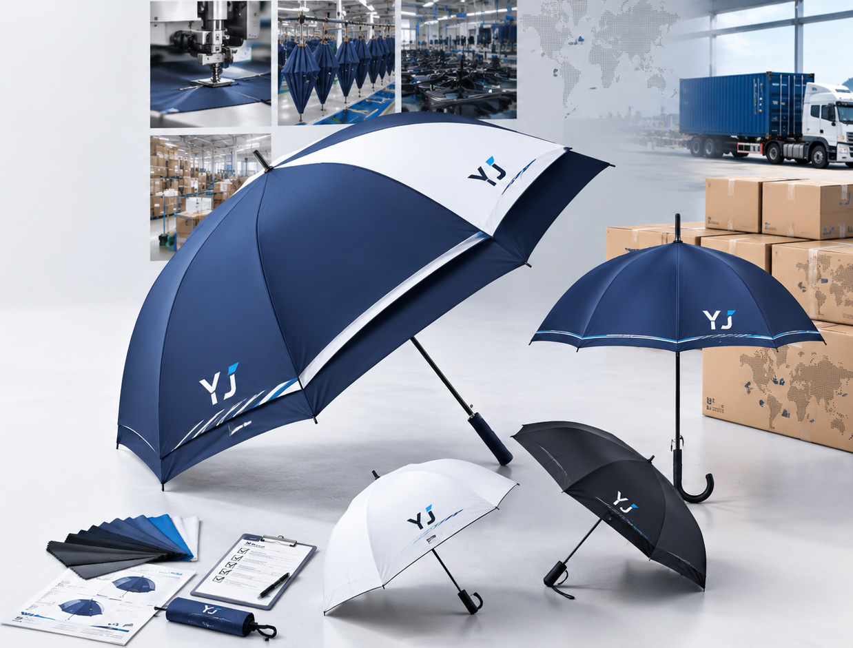 custom umbrella manufacturer for logo printed golf umbrellas