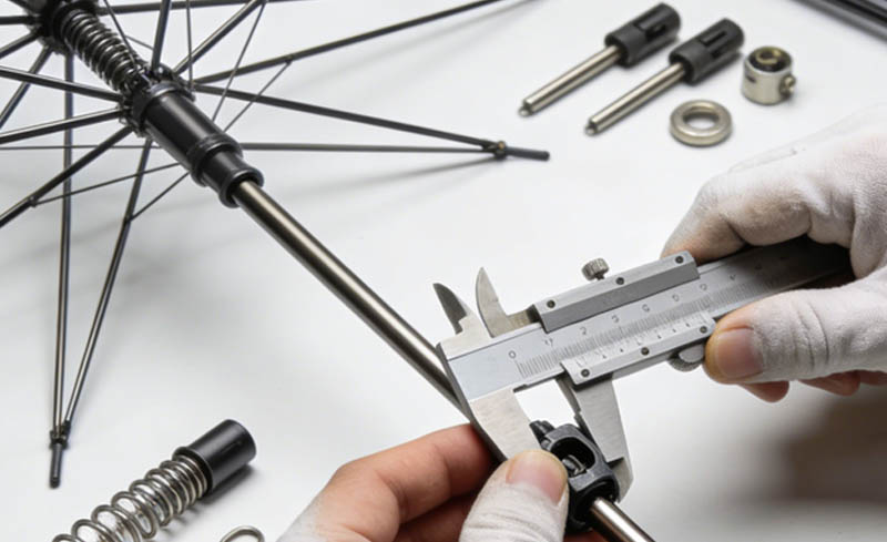 frame and component inspection in umbrella quality control