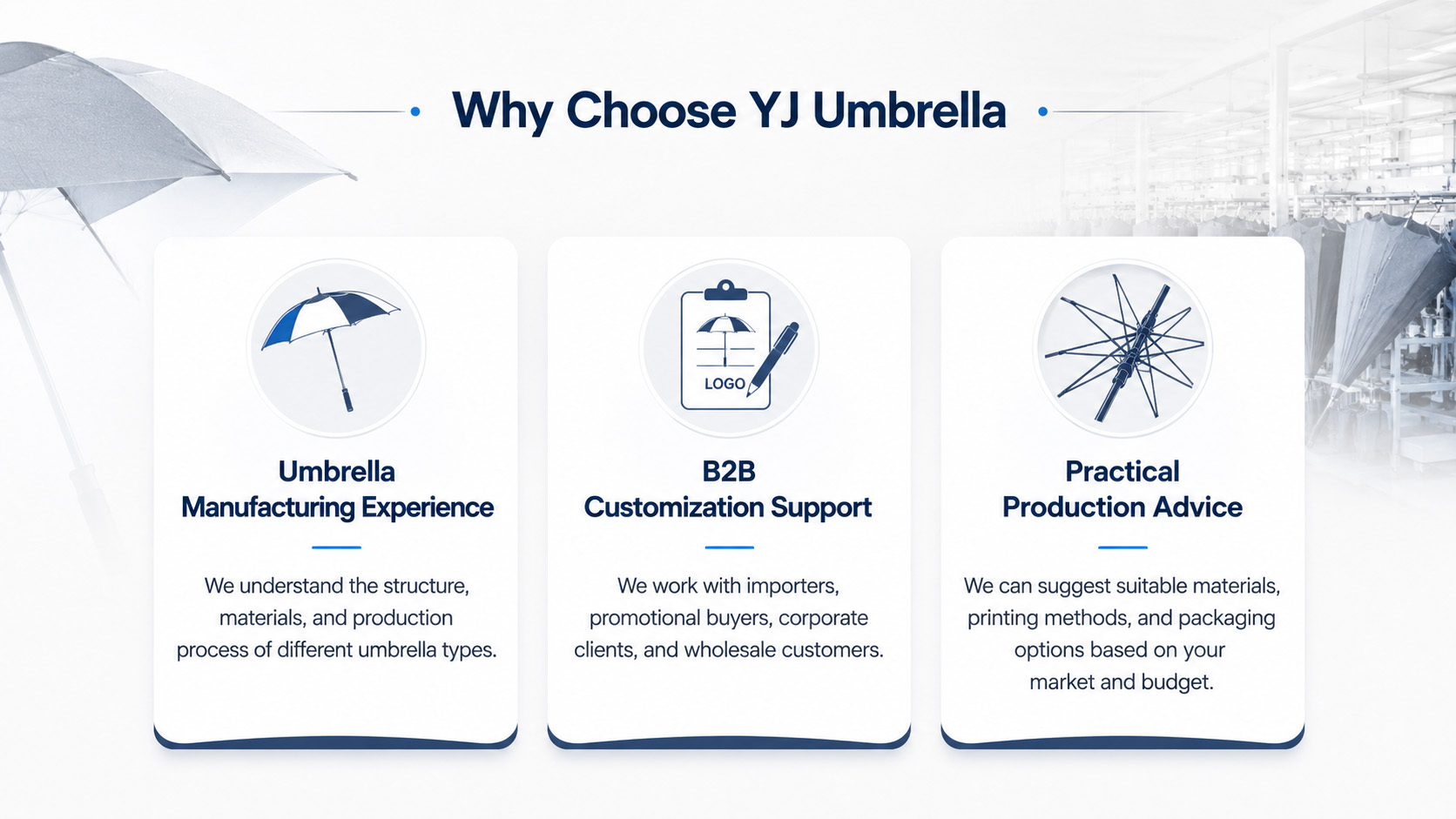 why choose yj umbrella