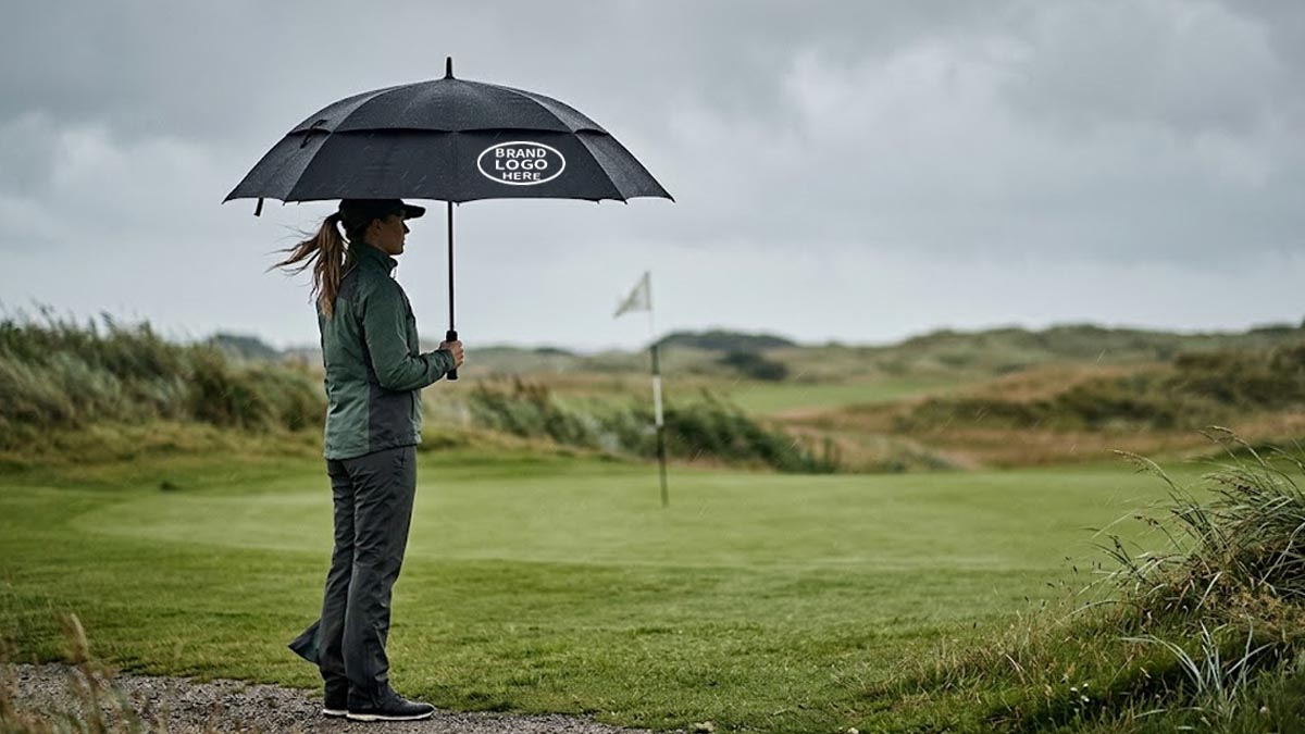 why windproof structure matters on a golf umbrella
