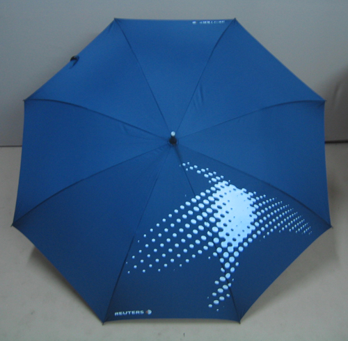 Full color custom umbrellas created for a media and entertainment promotion